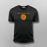 Main Hu Sidhi Like A Jalebi Hindi T-shirt V-neck For Men Online India