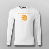 Main Hu Sidhi Like A Jalebi Hindi T-shirt Full Sleeve For Men Online Teez