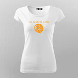 Main Hu Sidhi Like A Jalebi Hindi T-Shirt For Women Online Teez