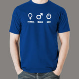 Male Female Geek Nerd T-Shirt For Men