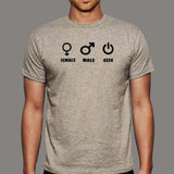 Male Female Geek Nerd T-Shirt For Men