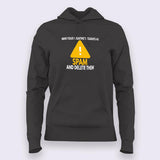 Mark Your Negative thoughts as SPAM and Delete Them Women Hoodie
