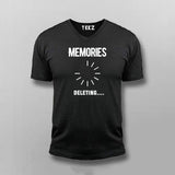 Memories, Deleting V Neck T-shirt For Men Online Teez