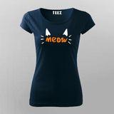 Meow T-Shirt For Women