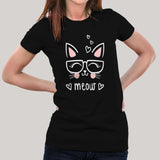 Cute Meow T-Shirt For Women Online India