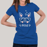 Cute Meow T-Shirt For Women