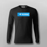 Message Me Only On Telegram Full Sleeve T-Shirt For Men Online India
