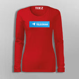 Message Me Only On Telegram T-Shirt For Women