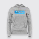 Message Me Only On Telegram Hoodies For Women
