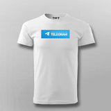 Message Me Only On Telegram T-Shirt For Men Online India