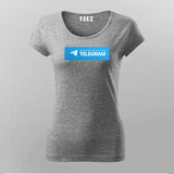 Message Me Only On Telegram T-Shirt For Women
