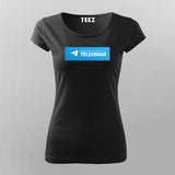 Message Me Only On Telegram T-Shirt For Women Online India