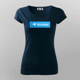 Message Me Only On Telegram T-Shirt For Women