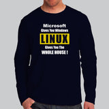 Windows vs Linux T-Shirt - Choose Your House