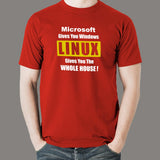 Windows vs Linux T-Shirt - Choose Your House
