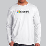 Microsoft Logo Men’s Full Sleeve T-Shirt India