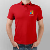 Microsoft Logo Polo T-Shirt For Men
