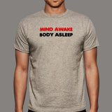 Mind Awake Body Asleep Mr Robot T-Shirt For Men