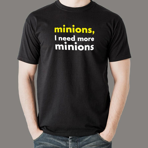 Minions I Need More Minions Men's T-Shirt india