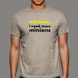 Minions I Need More Minions Men's T-Shirt online india