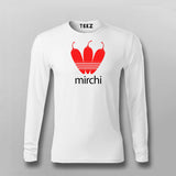 Mirchi Hindi Slogan T-shirt For Men