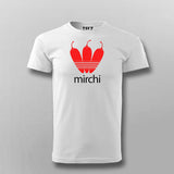 Mirchi Hindi Slogan T-shirt For Men