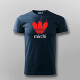 Mirchi Hindi Slogan T-shirt For Men
