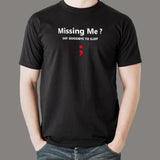 Missing Semicolon Say Goodbye To Sleep Funny Programmer T-Shirt For Men Online