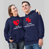 The Missing Piece Couple Hoodies Online India