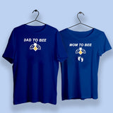 Mom To Bee Dad To Bee Pregnancy Announcement Couple T-Shirt