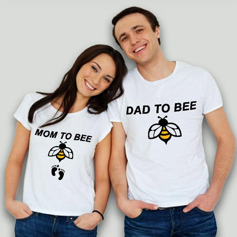 Mom To Bee Dad To Bee Pregnancy Announcement Couple T-Shirt Online India