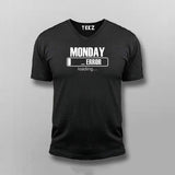 Monday Loading Error Message V-neck T-shirt For Men Online India