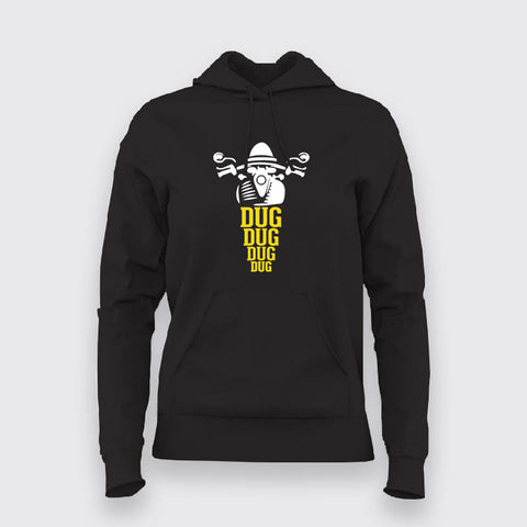 Dug Dug Motercycle Funny Hoodies For Women Online India