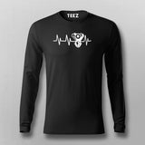 Motorcycle Engine Heartbeat Full Sleeve T-Shirt India