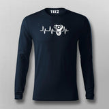 Motorcycle Engine Heartbeat T-Shirt For Men