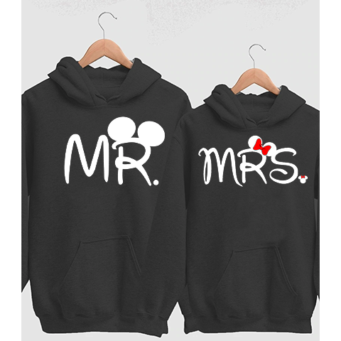 Mr and top mrs disney hoodies