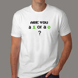 Are You A 1 Or A 0? Mr Robot T-Shirt For Men India