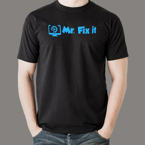 Mr. Fix it Funny Programming Humor Men’s Profession T-Shirt Online India