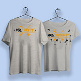Mr Fix It Mrs Broke It Matching Couple T-Shirts