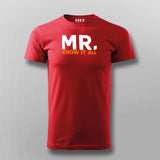 Mr know It All Funny Attitude T-Shirt For Men