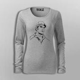 Ms Dhoni Fullsleeve T-Shirt For Women India