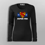 Ms Dhoni Super Fan T-Shirt For Women