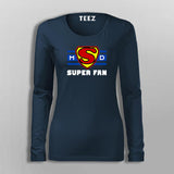 Ms Dhoni Super Fan T-Shirt For Women