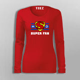 Ms Dhoni Super Fan T-Shirt For Women