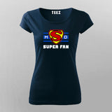 Ms Dhoni Super Fan T-Shirt For Women