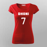 Ms Dhoni T-Shirt For Women