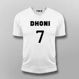 Ms Dhoni V Neck T-Shirt For Men India On Online