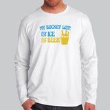 My Bucket List: Ice And Beer T-Shirt For Men