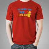 My Bucket List: Ice And Beer T-Shirt For Men