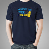 My Bucket List: Ice And Beer T-Shirt For Men